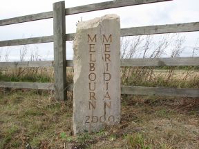 Greenwich Meridian Marker; England; Cambridgeshire; Melbourn